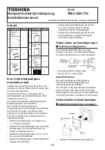 Preview for 44 page of Toshiba RBC-ASC11E Installation Manual