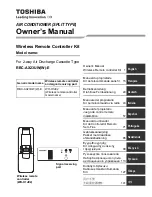 Preview for 1 page of Toshiba RBC-AX23UW-E Owner'S Manual