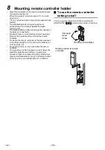 Preview for 14 page of Toshiba RBC-AXU31-E Owner'S Manual