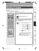 Preview for 119 page of Toshiba RD-X2U Owner'S Manual