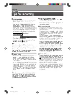 Preview for 122 page of Toshiba RD-X2U Owner'S Manual