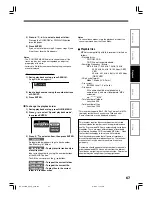 Preview for 67 page of Toshiba RD-XS24SB Owner'S Manual