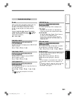 Preview for 121 page of Toshiba RD-XS24SB Owner'S Manual