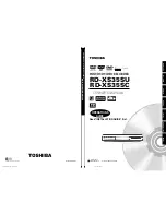 Toshiba RD-XS35SC Owner'S Manual preview