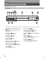 Preview for 12 page of Toshiba RD-XS35SC Owner'S Manual