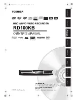 Preview for 1 page of Toshiba RD100KB Owner'S Manual