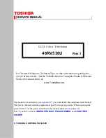 Toshiba REGZA 46RV530U Service Manual preview