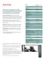 Preview for 2 page of Toshiba REGZA 46RV530U Specifications