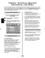 Preview for 80 page of Toshiba Regza WL68 Owner'S Manual