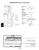 Preview for 112 page of Toshiba Regza WL68 Owner'S Manual