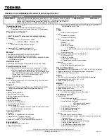 Preview for 1 page of Toshiba S300M-EZ2402 Specifications