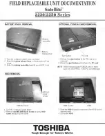 Toshiba Satellite 2230 Series Field Replaceable Unit Documentation preview