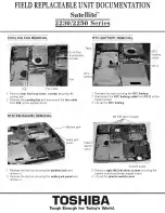 Preview for 5 page of Toshiba Satellite 2230 Series Field Replaceable Unit Documentation