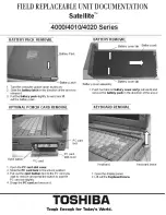 Toshiba Satellite 4000 Series Documentation preview