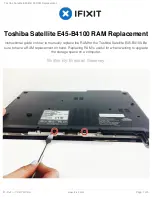 Toshiba Satellite E45-B4100 Replacement Manual preview