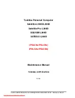 Toshiba Satellite L300D Maintenance Manual preview