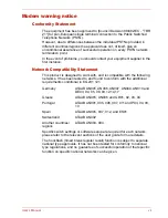 Preview for 7 page of Toshiba SATELLITE L310 User Manual