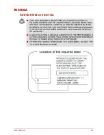 Preview for 19 page of Toshiba SATELLITE L310 User Manual
