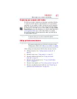 Preview for 41 page of Toshiba Satellite L40 User Manual