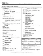 Preview for 1 page of Toshiba Satellite L515 Specifications