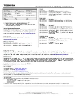 Preview for 2 page of Toshiba Satellite L735-S3210 Specifications