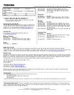 Preview for 2 page of Toshiba Satellite L735-S3212 Specifications