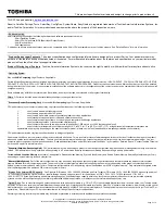 Preview for 3 page of Toshiba Satellite L770D Specifications