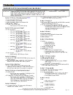 Preview for 1 page of Toshiba Satellite M110 Series Specifications