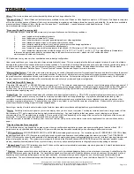 Preview for 4 page of Toshiba Satellite M110 Series Specifications