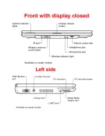 Preview for 7 page of Toshiba Satellite M110 Series Specifications