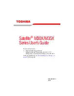 Toshiba Satellite M30X User Manual preview