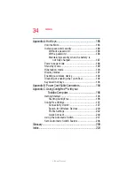 Preview for 34 page of Toshiba Satellite M30X User Manual