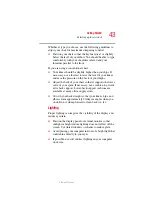 Preview for 43 page of Toshiba Satellite M30X User Manual