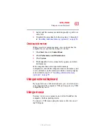 Preview for 63 page of Toshiba Satellite M30X User Manual