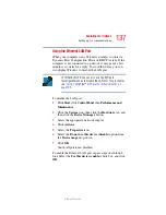 Preview for 137 page of Toshiba Satellite M30X User Manual