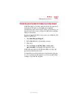 Preview for 187 page of Toshiba Satellite M30X User Manual