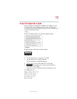 Preview for 13 page of Toshiba Satellite M50 Series User Manual