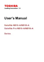 Preview for 1 page of Toshiba Satellite NB10-A User Manual