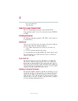 Preview for 4 page of Toshiba Satellite P25 User Manual