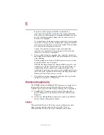 Preview for 6 page of Toshiba Satellite P25 User Manual