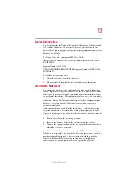 Preview for 13 page of Toshiba Satellite P25 User Manual