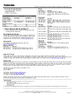 Preview for 2 page of Toshiba Satellite P775 Specifications