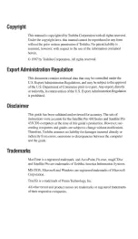 Preview for 3 page of Toshiba Satellite Pro 430 Series Reconfiguration Manual