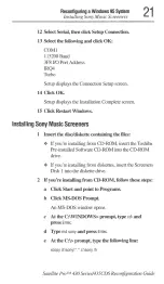 Preview for 26 page of Toshiba Satellite Pro 430 Series Reconfiguration Manual