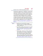 Preview for 47 page of Toshiba Satellite Pro serie U800 (Spanish) Manual Del Usuario