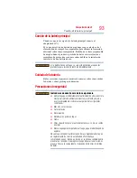 Preview for 93 page of Toshiba Satellite Pro serie U800 (Spanish) Manual Del Usuario