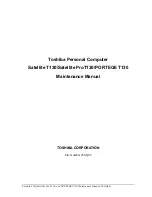 Toshiba Satellite Pro T130 Maintenance Manual preview