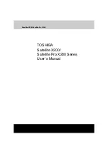 Preview for 1 page of Toshiba Satellite Pro X200 Series User Manual