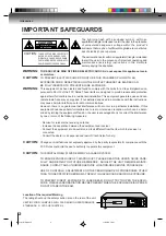 Preview for 2 page of Toshiba SD-K220 Owner'S Manual