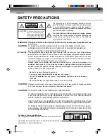 Preview for 2 page of Toshiba SD-KV550 Owner'S Manual